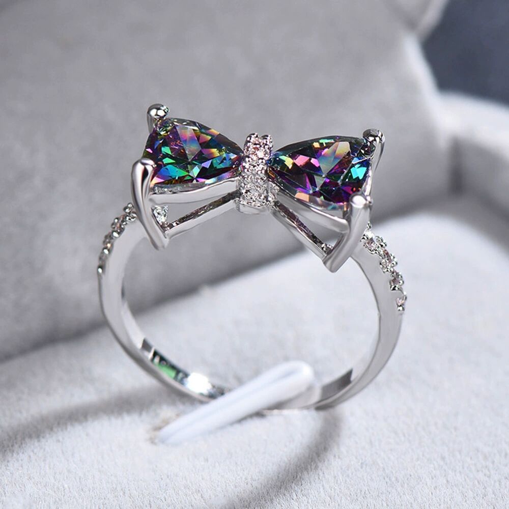Women's Gems Series Premium Luxury Bow Zircon Rings