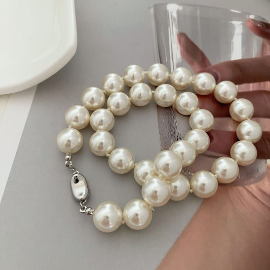 Women's Linen Pearl High Sense Temperament Entry Lux Necklaces