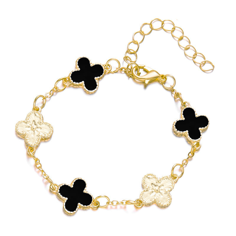 Women's Clover Simple Pork Belly Fritillary Good Bracelets