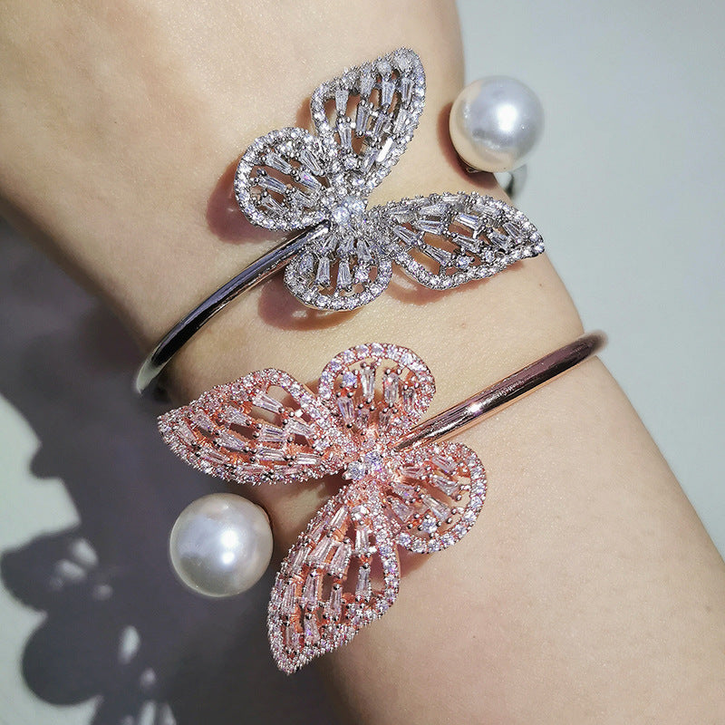 Irregular Opening Adjustable Personality Light Luxury Design Bracelet