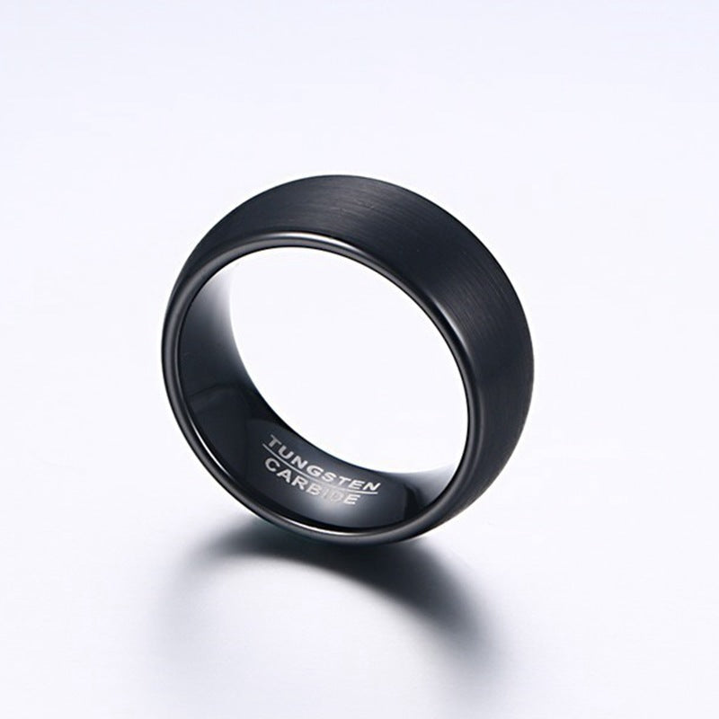 Men's Steel Simple Frosted Fashion Retro Stainless Rings