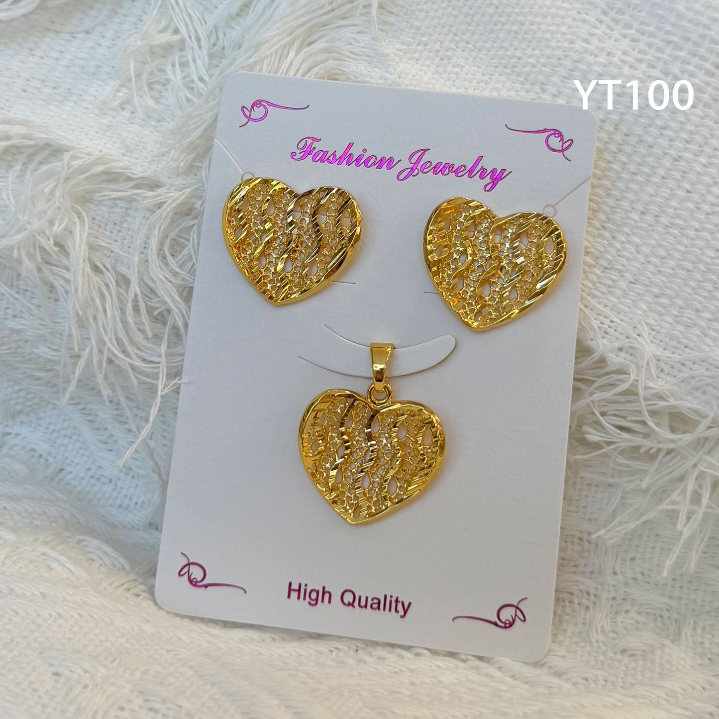 Niche Design Mild Luxury Retro Golden Versatile Jewelry Set