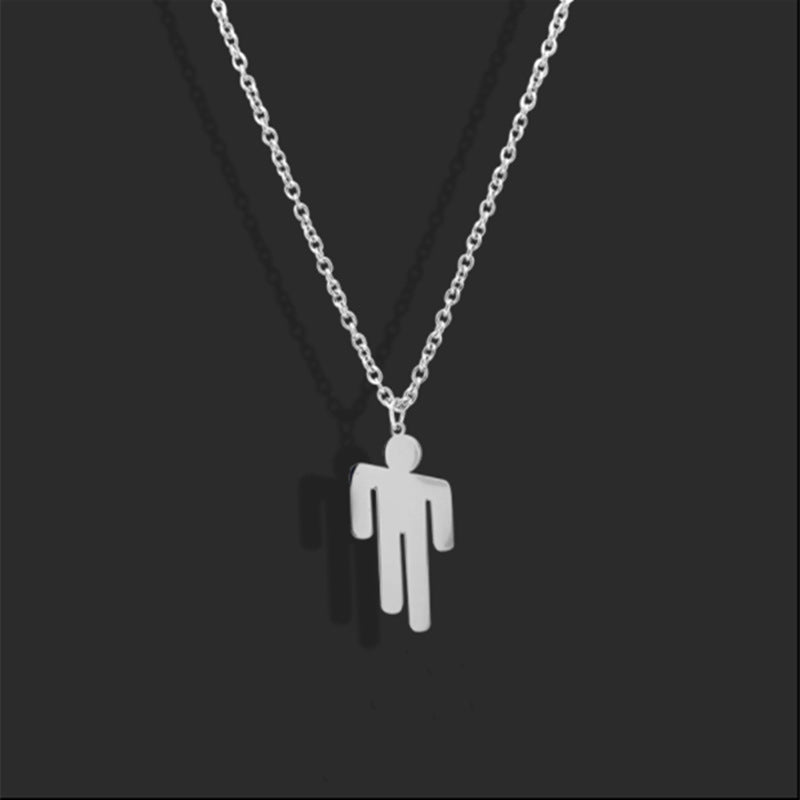 Men's Design Minority Simple Hip Hop Titanium Steel No Necklaces