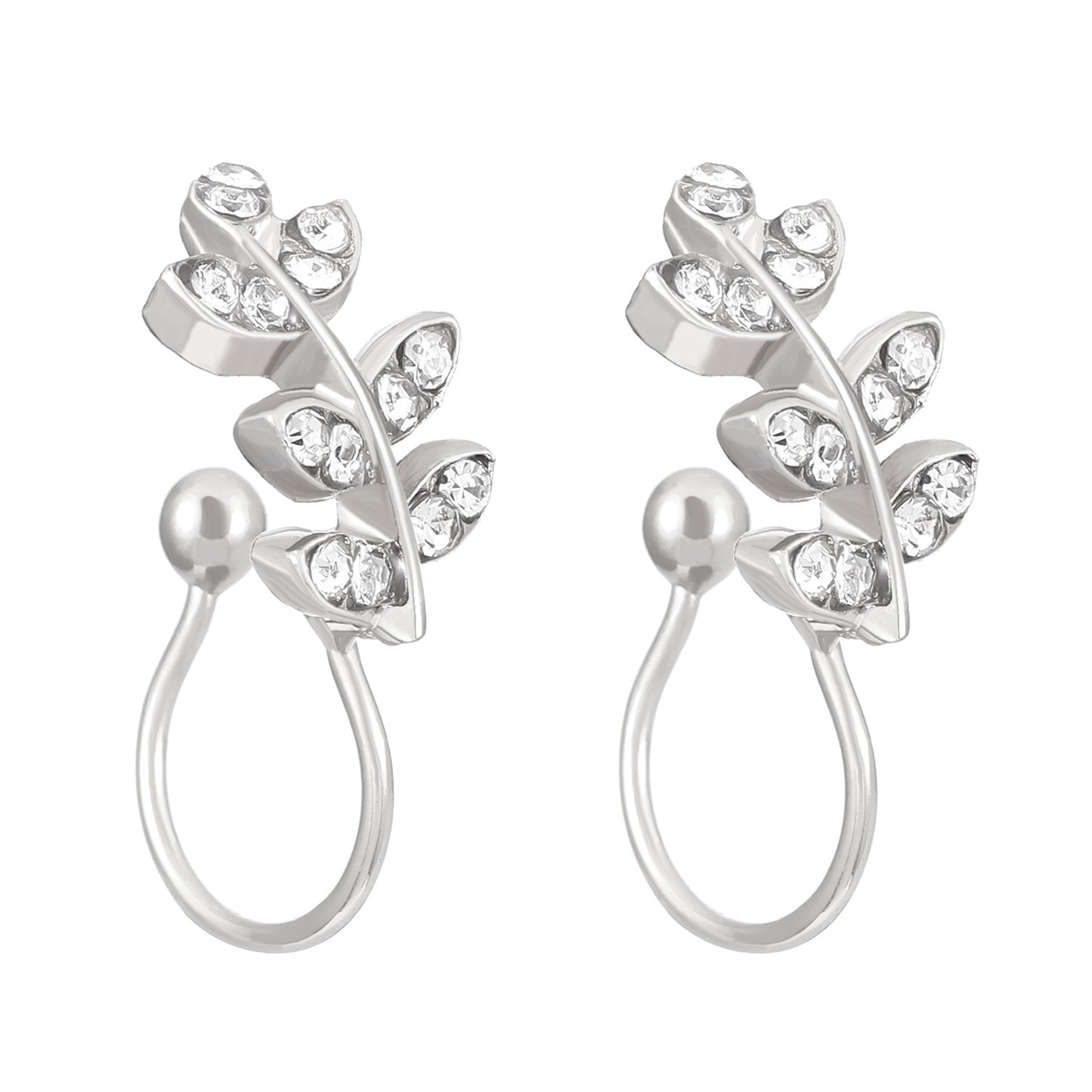 Exaggerated Shaped Water Drop Texture Earings Ear Clip