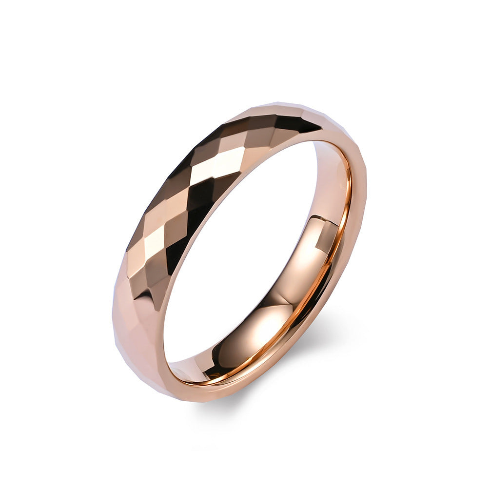 Cut Face Unisex Style Carbide Wedding Replace Rings