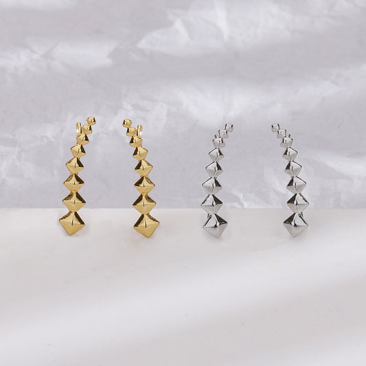 Style Golden Light Luxury Snake-shaped Multiple Earrings