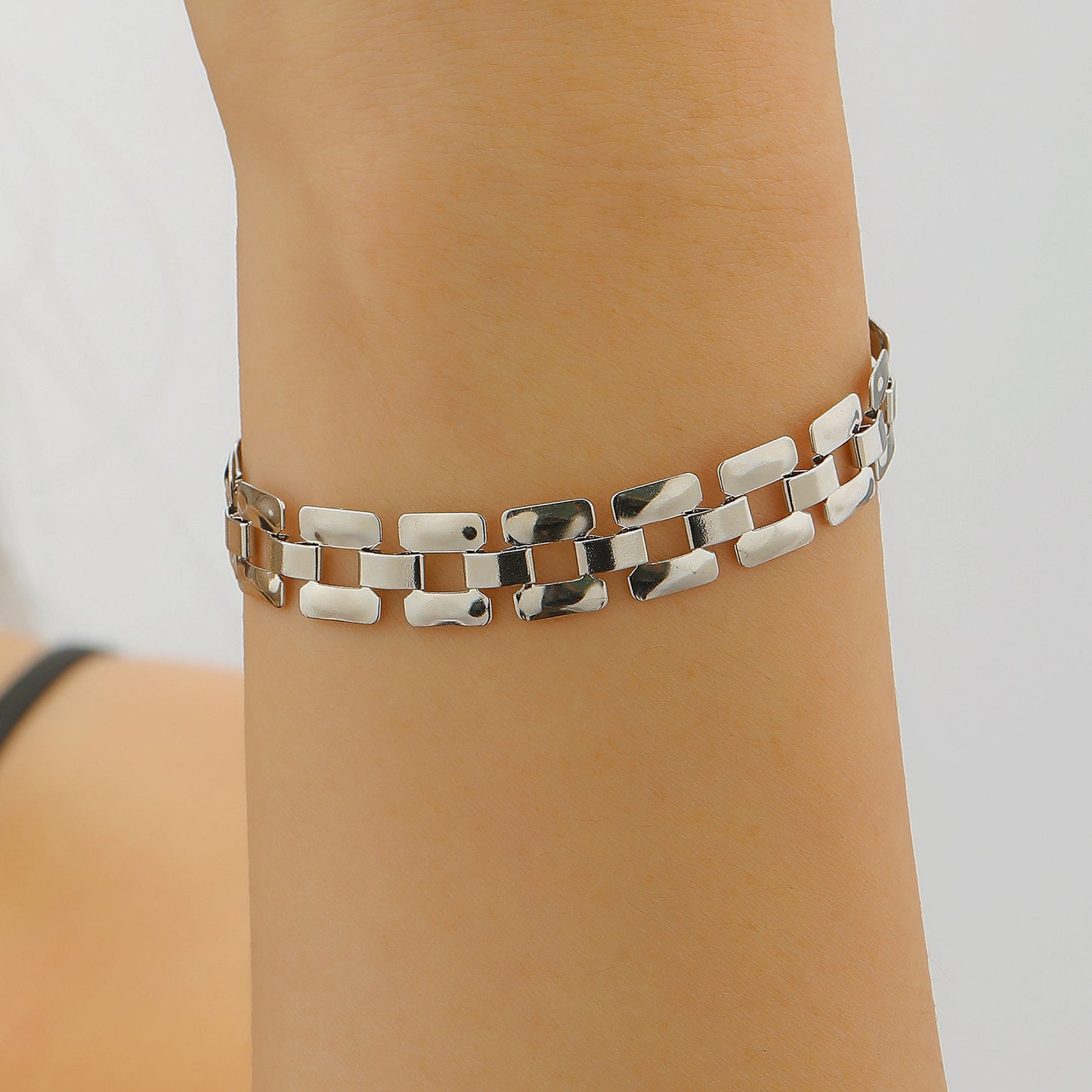 Women's Fashion Y-shaped Watch Clavicle Chain Stacked Strap Length Sweater Rings