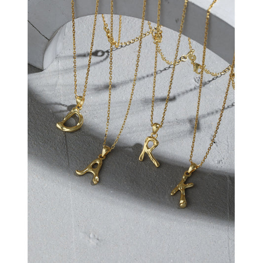 Women's Korean Niche Design Irregular English Letter Necklaces