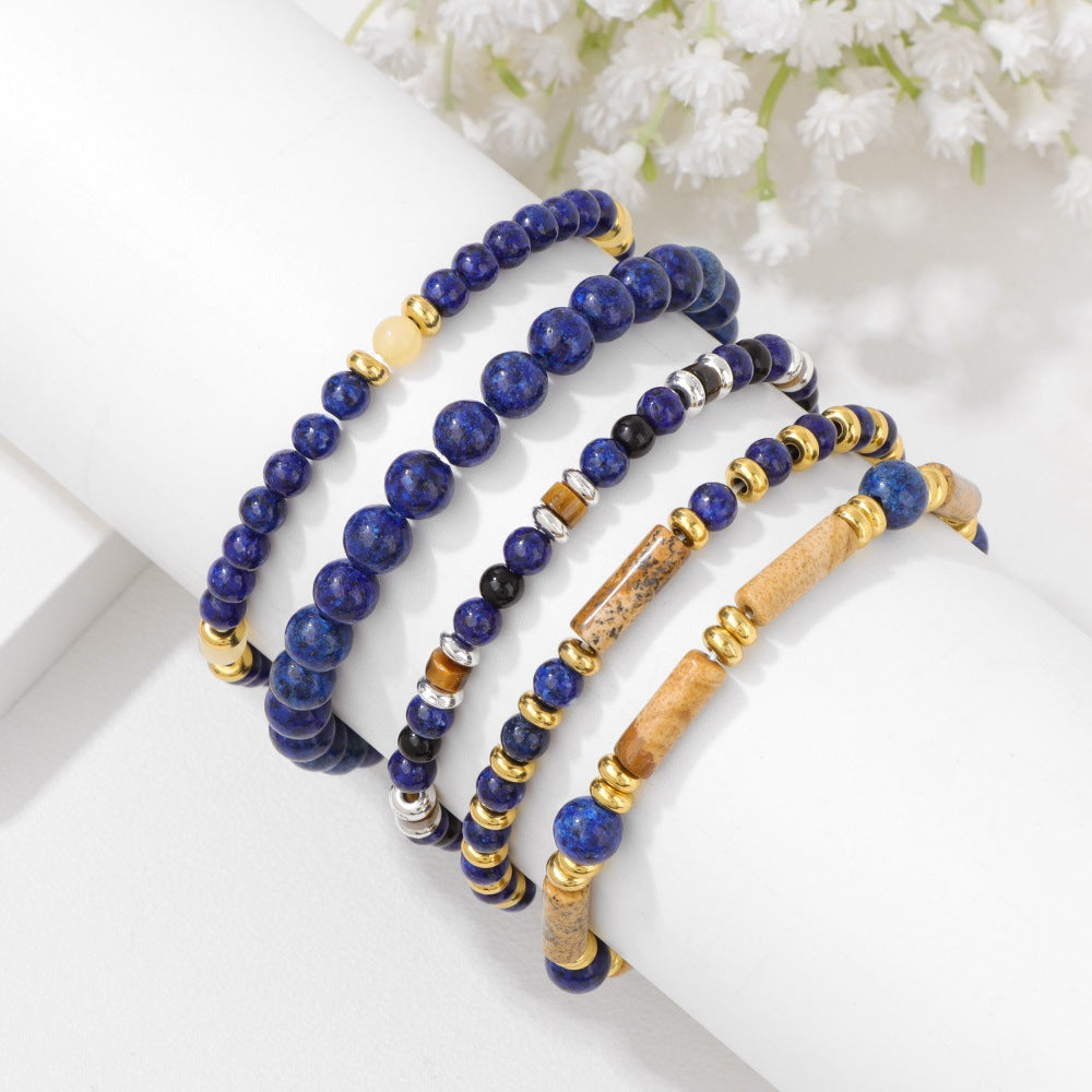 Stone Beaded Summer Fresh Elegant Graduation Bracelets