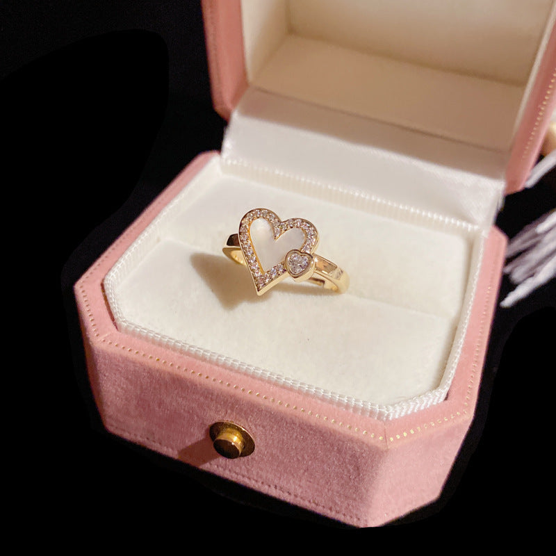 High-grade Open Female Trendy Cold Simple Rings