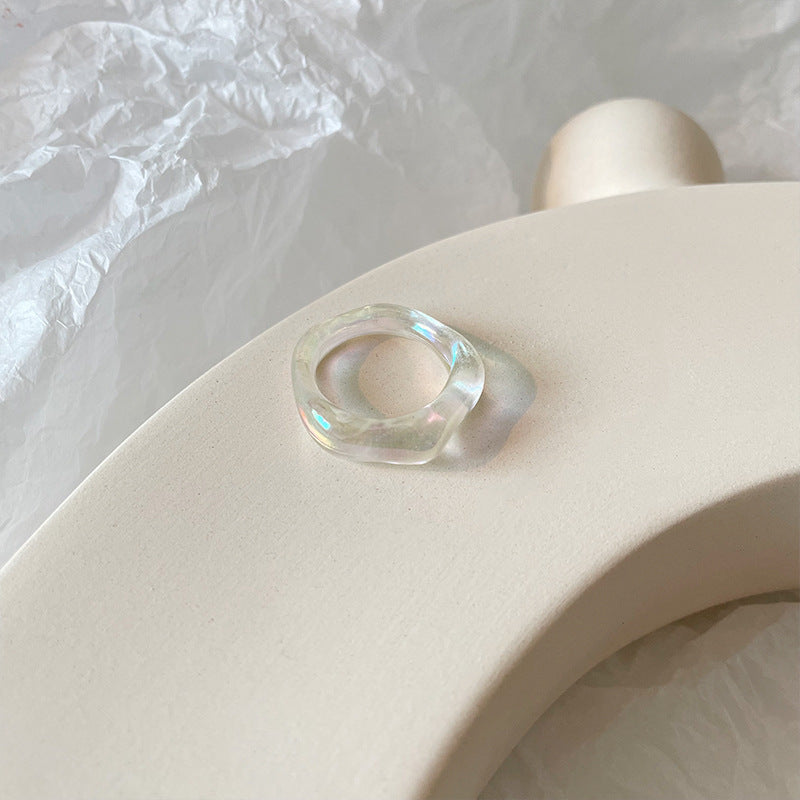 Resin Candy Color Cute Hand Jewelry Rings