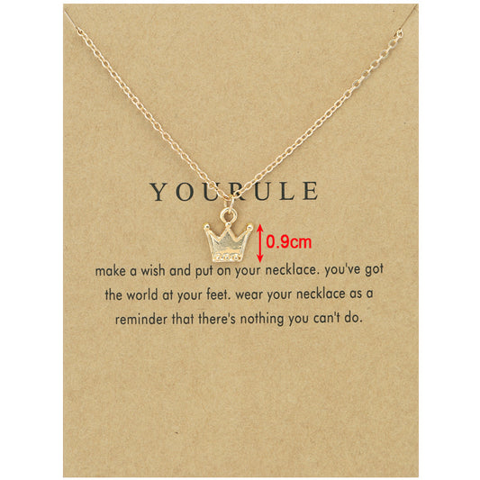 Double Arrow Paper Crane Direction Of Life Necklaces