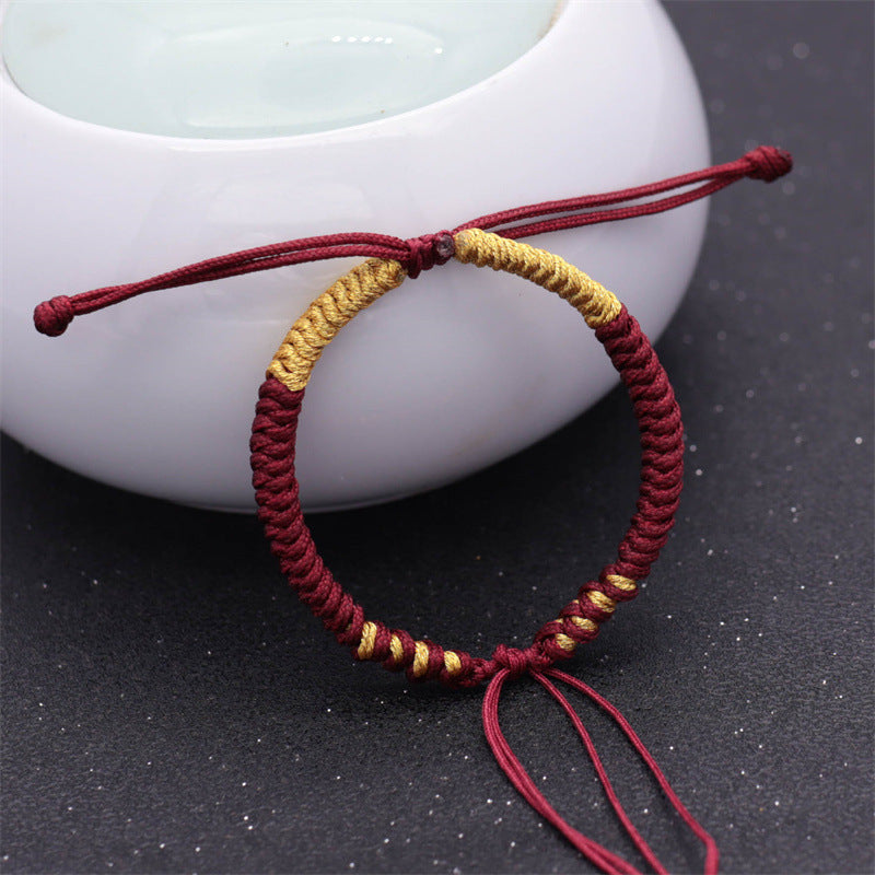 Carrying Strap Matching Red Rope Hand-woven Beads Bracelets