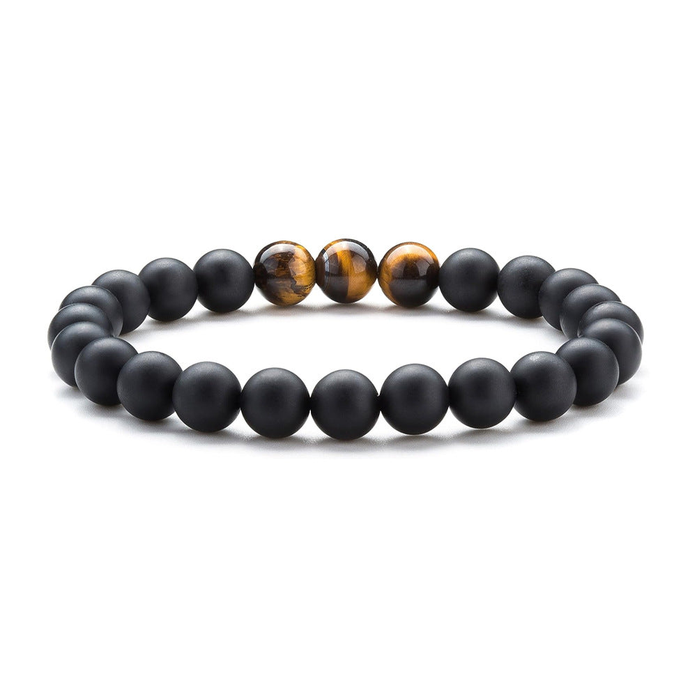 Tigereye Volcanic Rock Bead Couple Girlfriends Bracelets