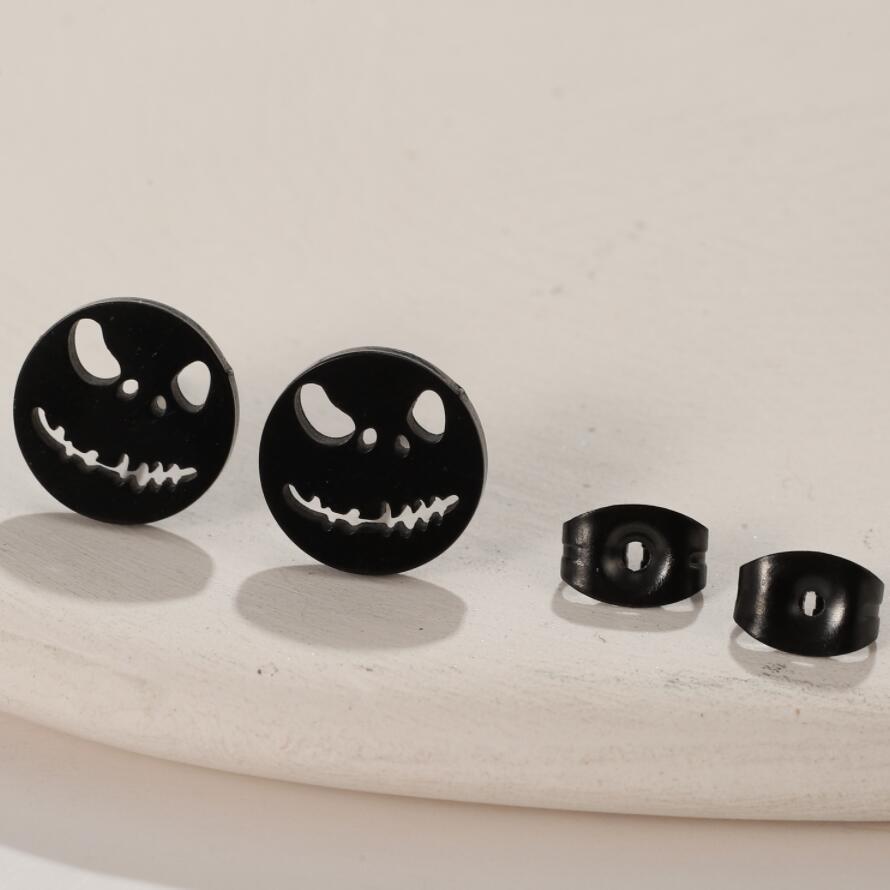 Stainless Steel Cartoon Smiley Face Accessories Rings