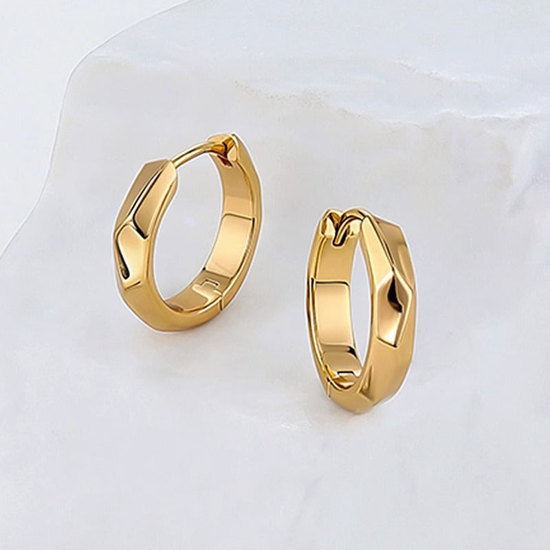 Hoop Female Personality Elegant Sier Personalized Cold Earrings