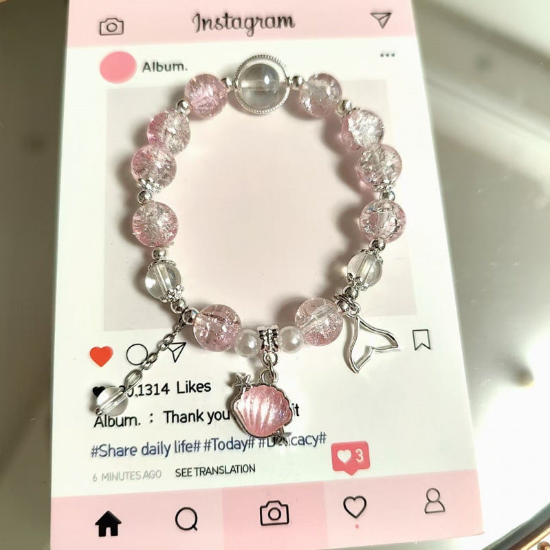 Moon Glazed Female Design Simple High Sense Versatile Bracelet