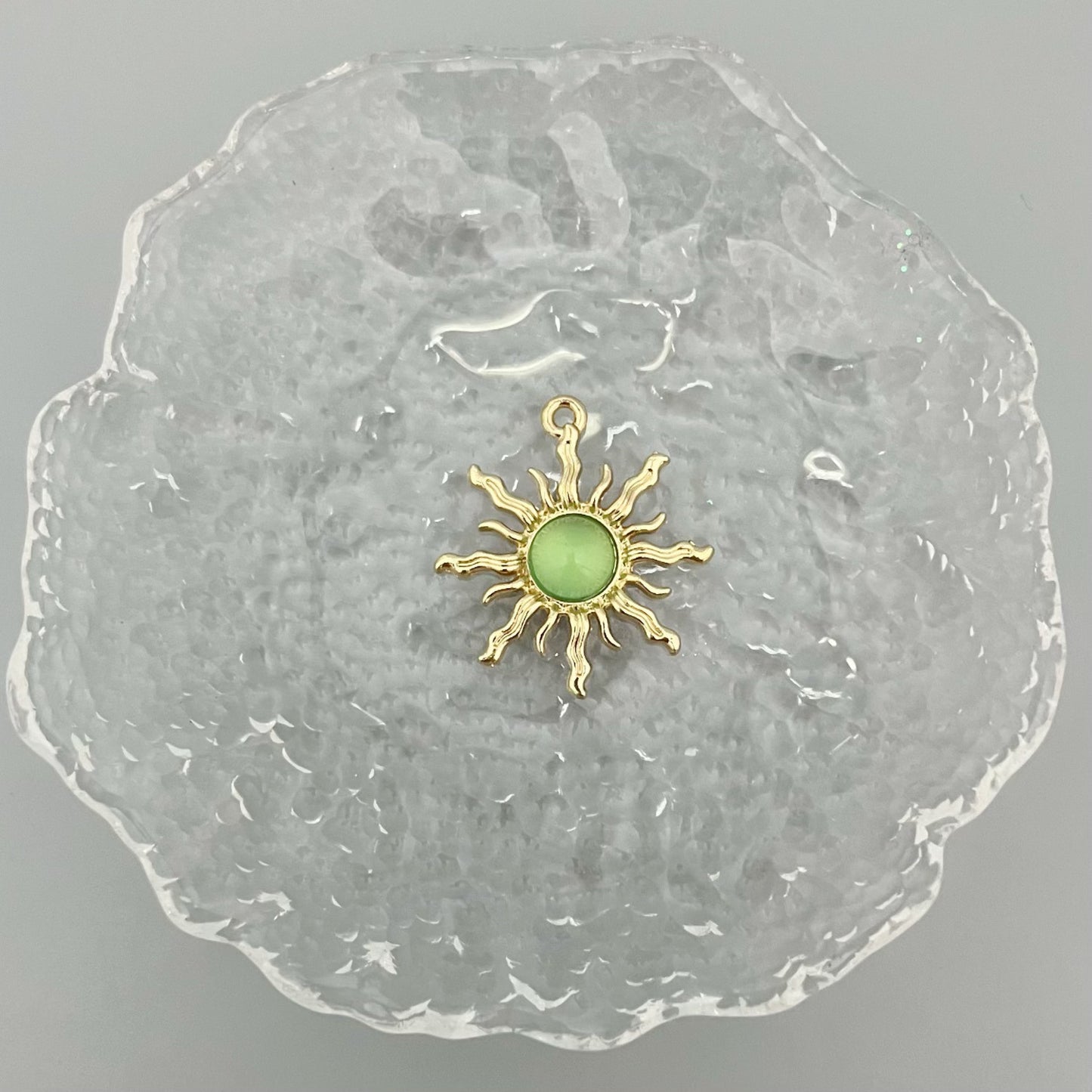 Alloy Baroque Water Transparent Series Gem Sunflower Necklaces