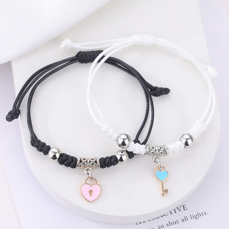 Women's & Men's Handmade Female Two Girlfriends Friendship Korean Bracelets