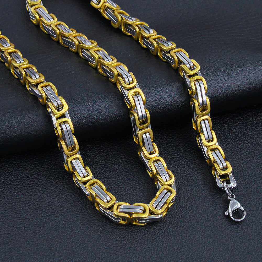 Steel Byzantine Titanium Handmade Can Be Necklaces