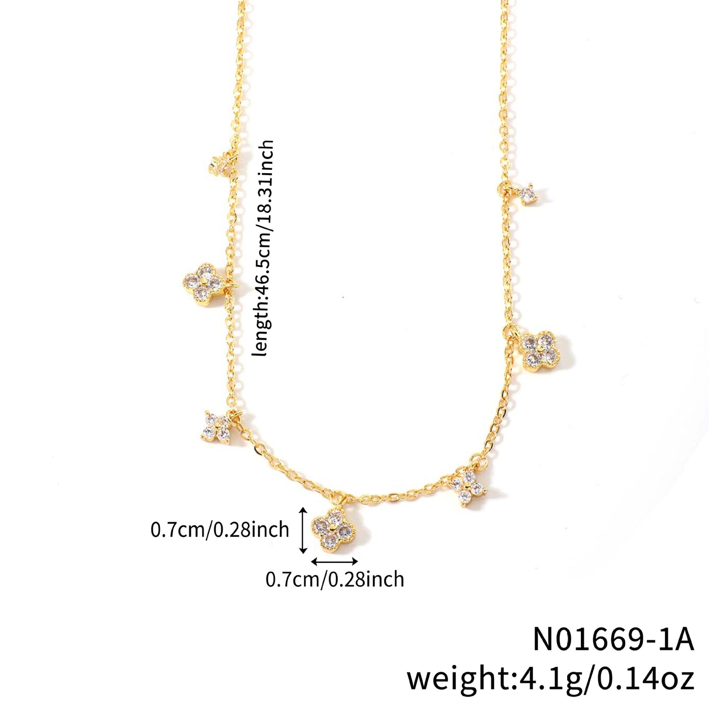 Flower-shaped Clavicle Chain Fashion Inlaid Zirconium Design Birthday Pendant