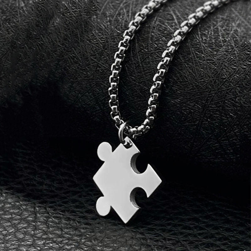 Fashion Trendy Couple Inscribed Pairs Of Necklaces