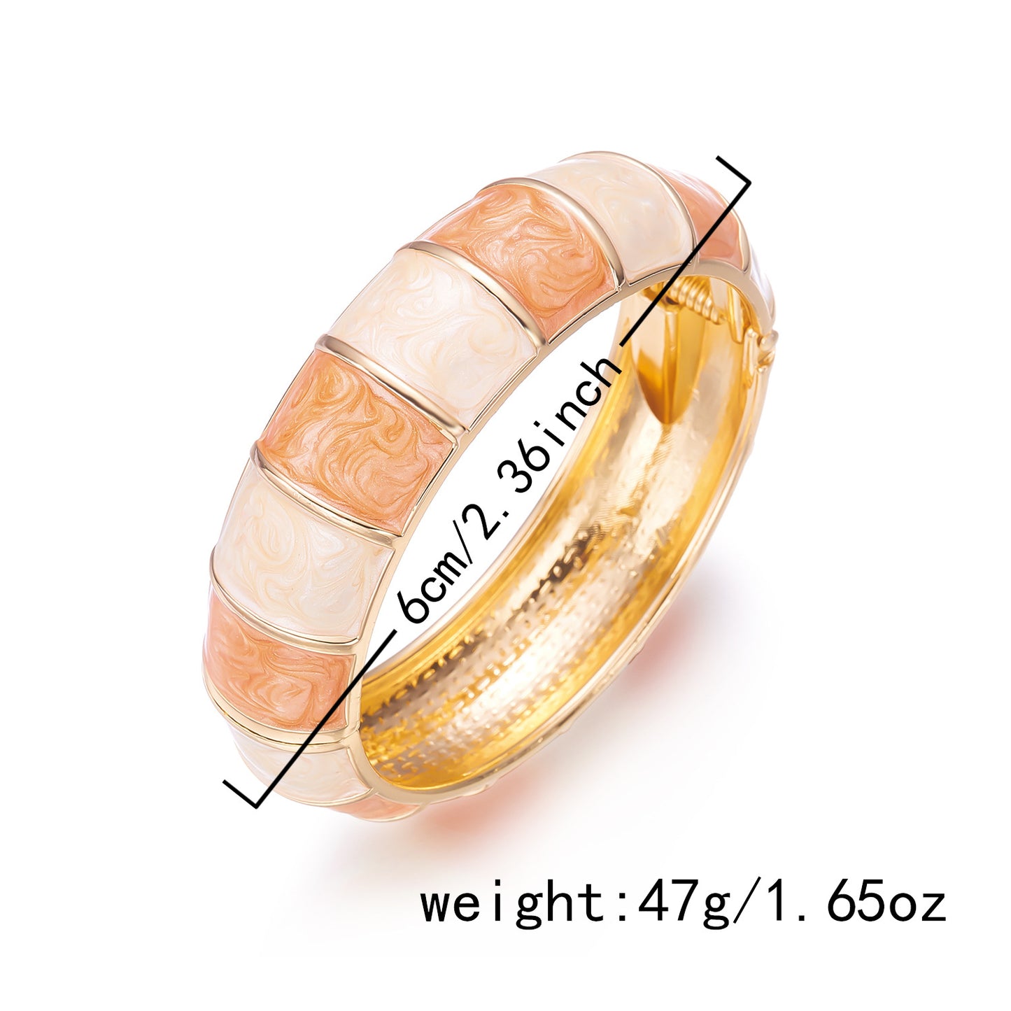 Dripping Wide Retro Style Exaggerated Opening Bracelet