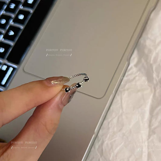 Rose Female Style Niche Design Open Rings