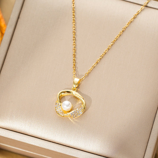 High Sense Micro Inlaid Zircon Irregular Necklaces