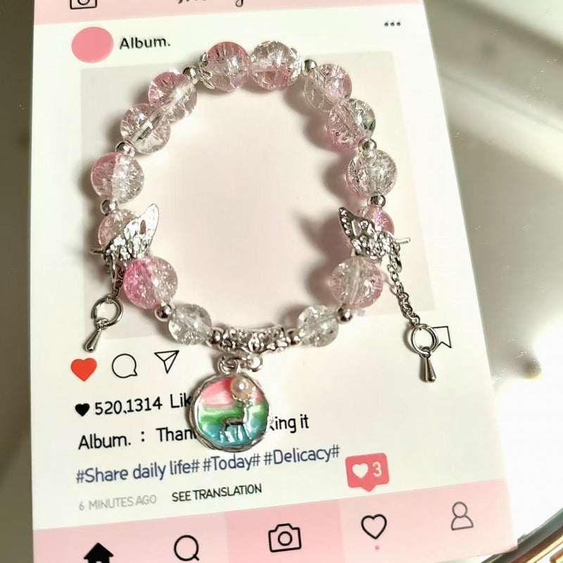 Moon Glazed Female Design Simple High Sense Versatile Bracelet
