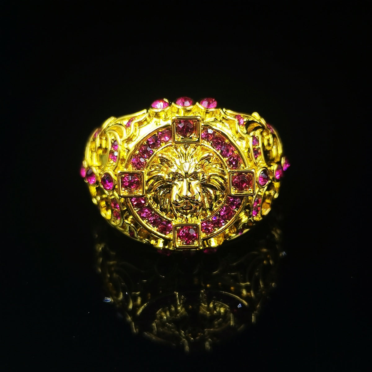 Men's Stylish Lion's Head Domineering Female Rings