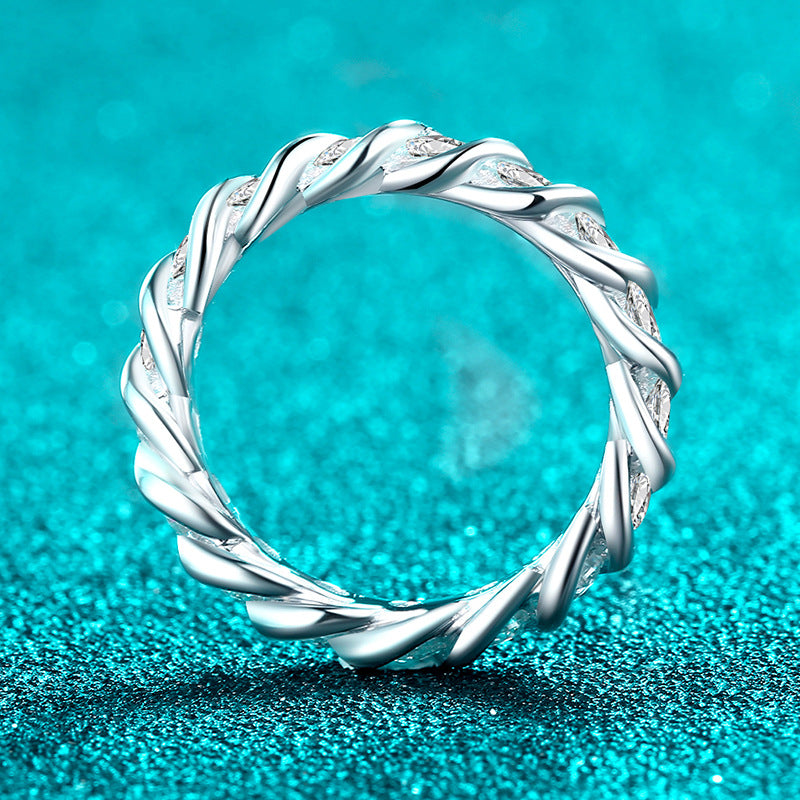Moissanite Female Thread Diamond Personality Trend Rings