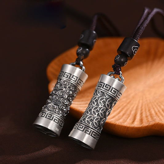 Men's Thai Sier Money Mantra Sterling Boys Pendants