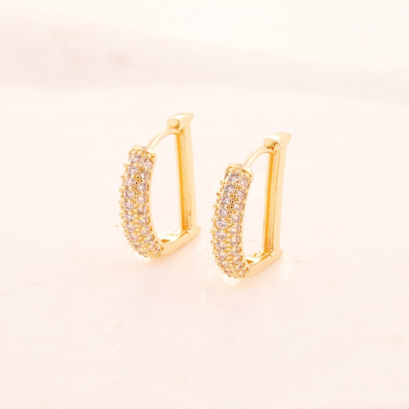 High-grade Ear Design Sense Letter Eardrop Earrings