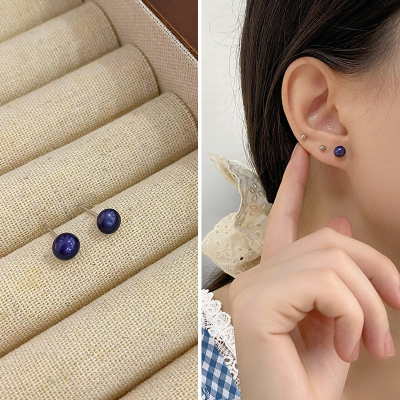 Women's Natural Freshwater Small Pearl For Mini Simple Style Korean Earrings