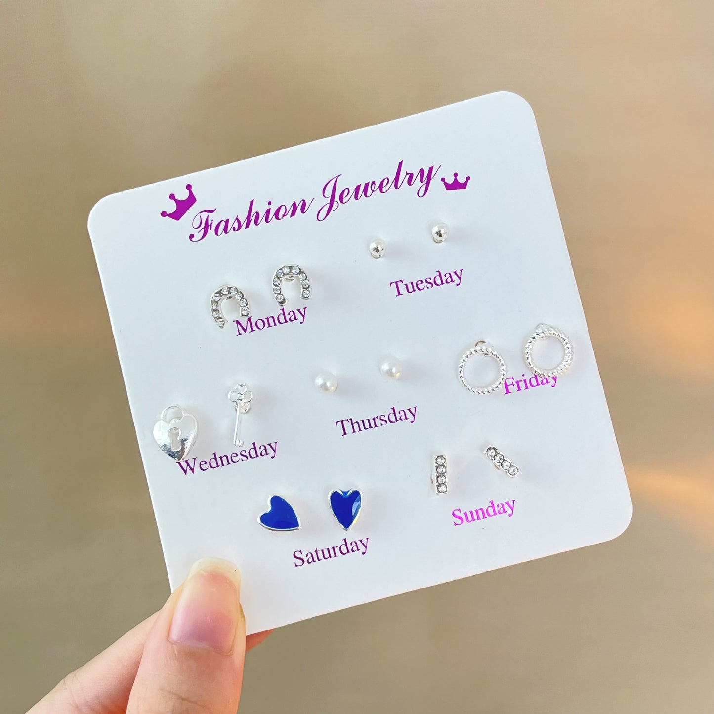 Female Korean Style Simple Compact Cute Earrings