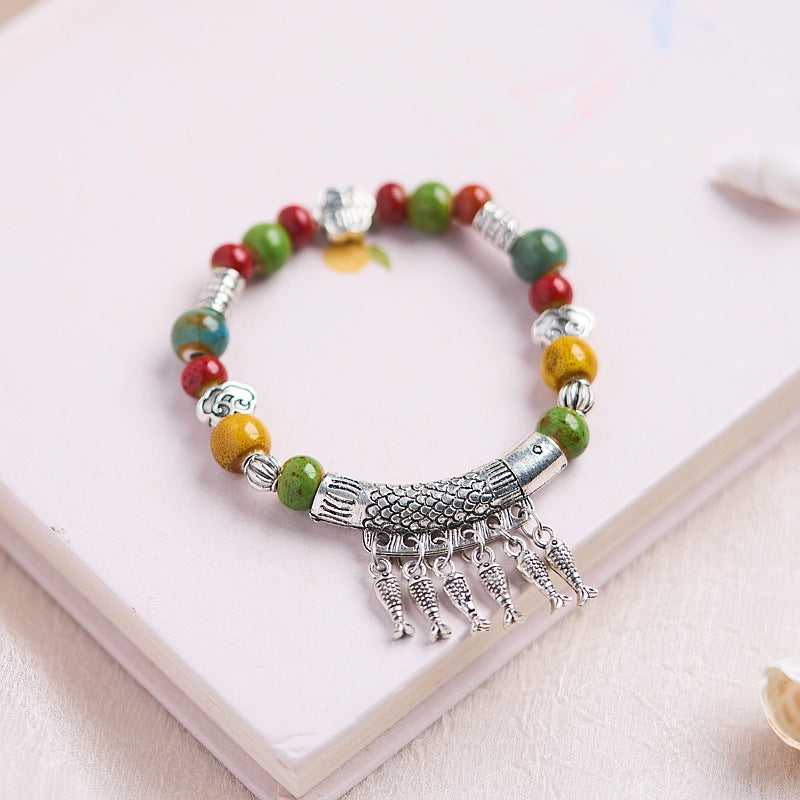 Women's Ceramic Niche High-grade National Style Chinese Bracelets