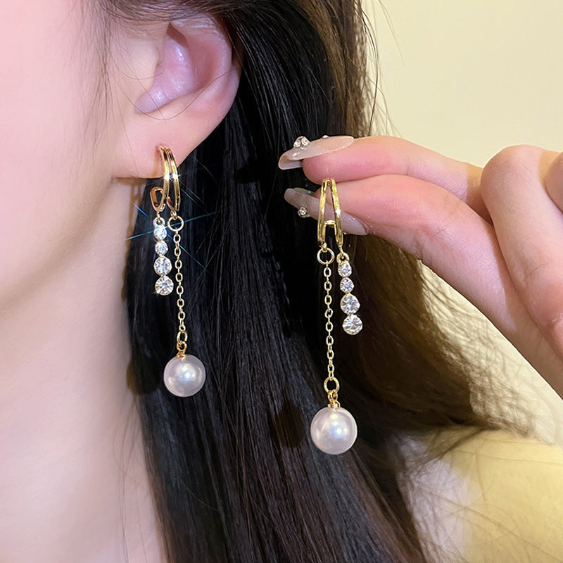 Women's Vintage Pearl Light Luxury Fashion High Sense Earrings