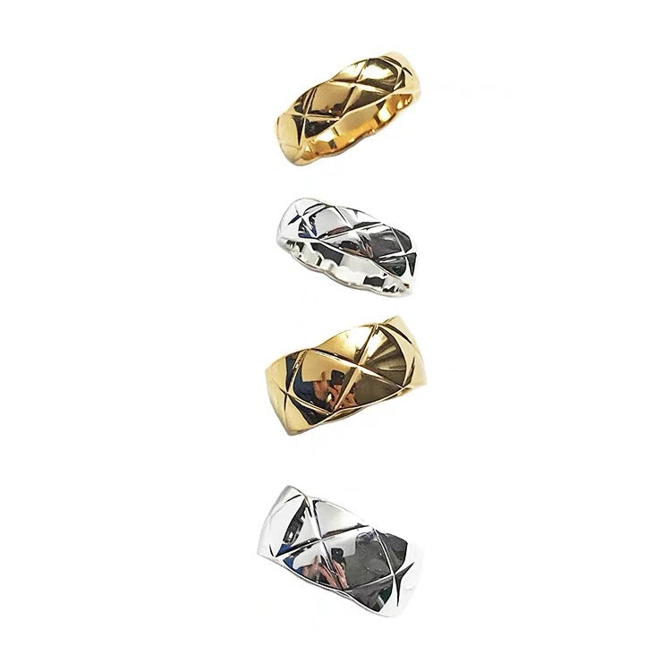 Diamond Simple Female Personality Temperamental Minority Sense Rings