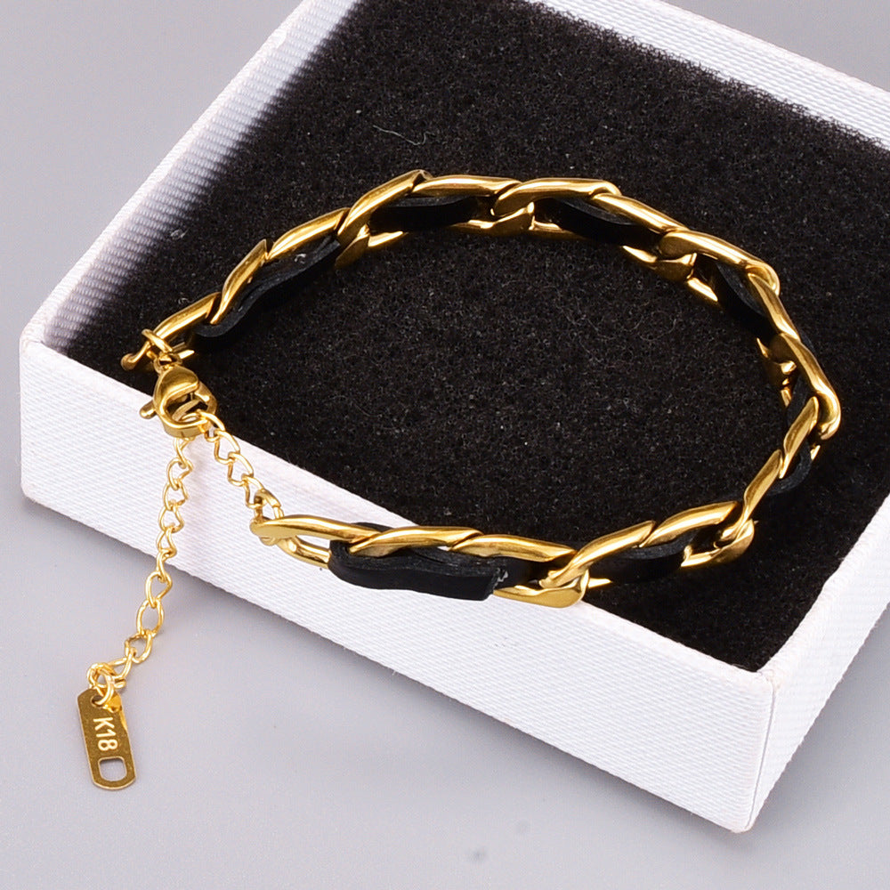 Fashion Design Gold Plated Retro Korean Type Bracelets