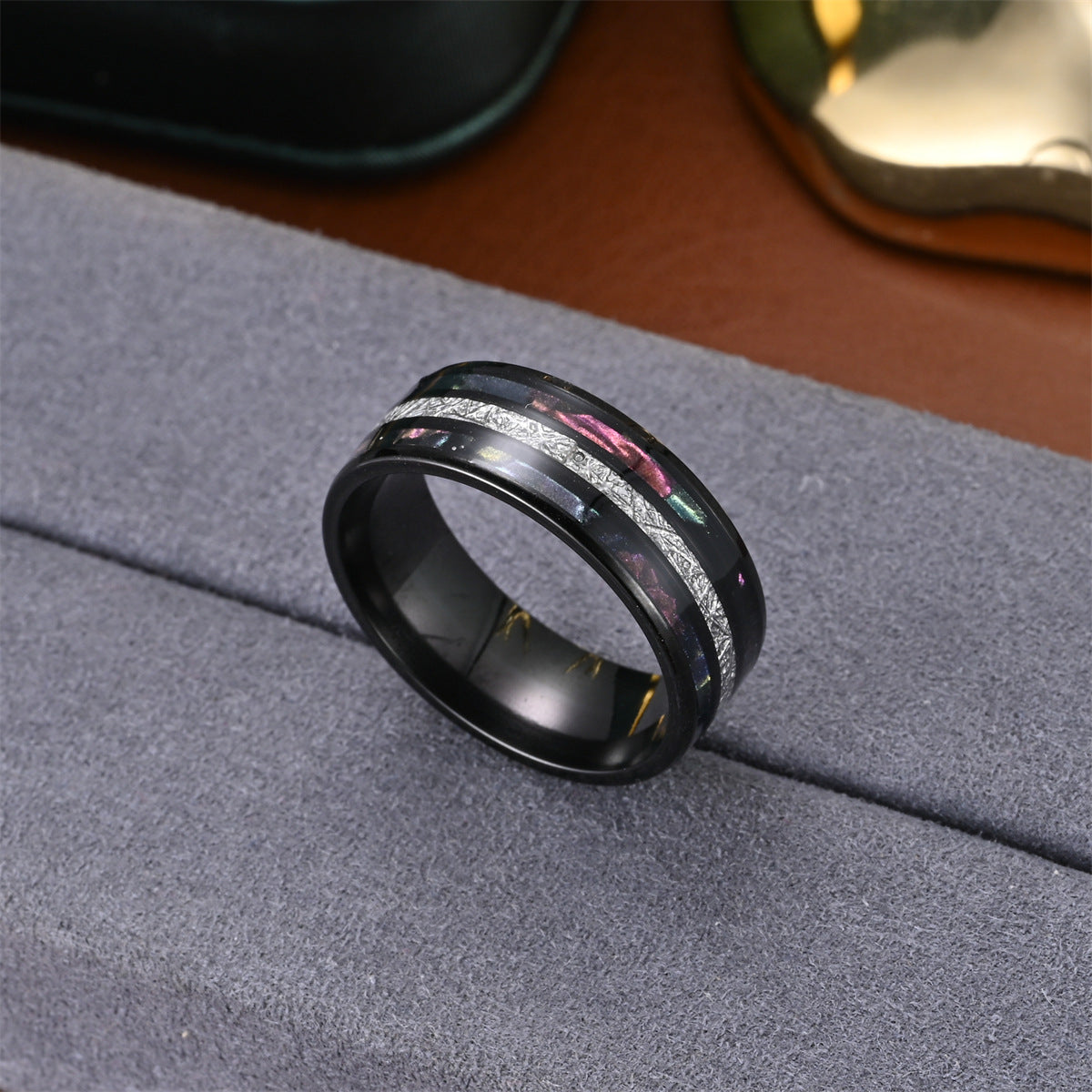 Silk Three-line Double Shell Oil Dripping Rings