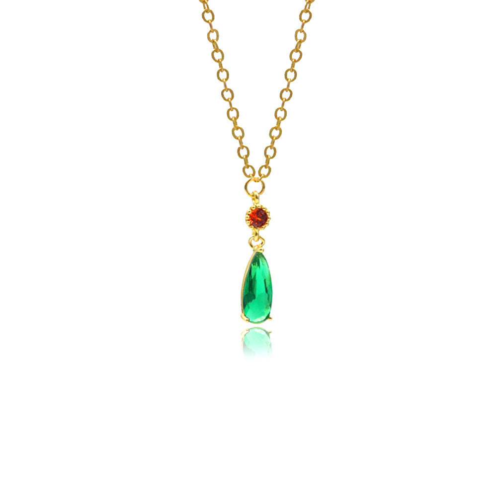 Emerald Hal Hall Zircon Copper Surrounding Without Rings