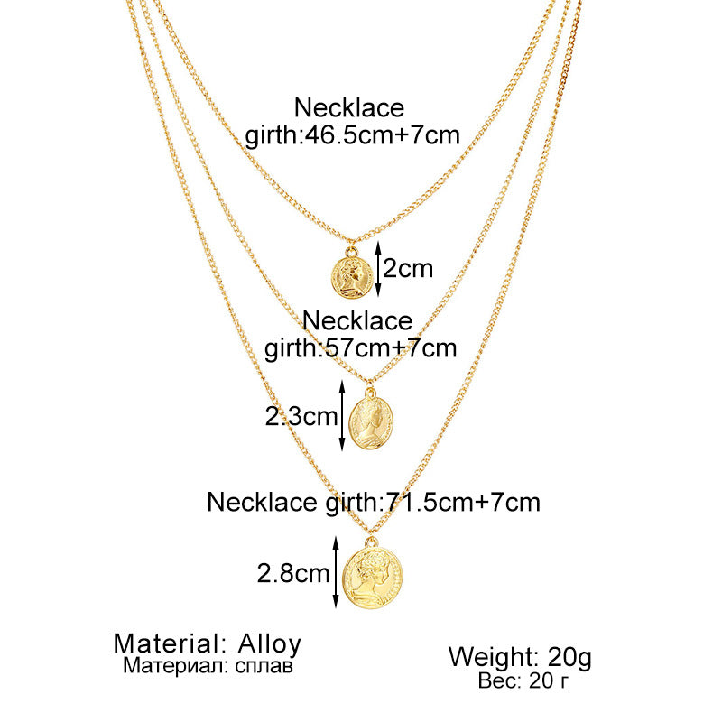 Hip Hop Retro Personalized Fashion Design Necklaces