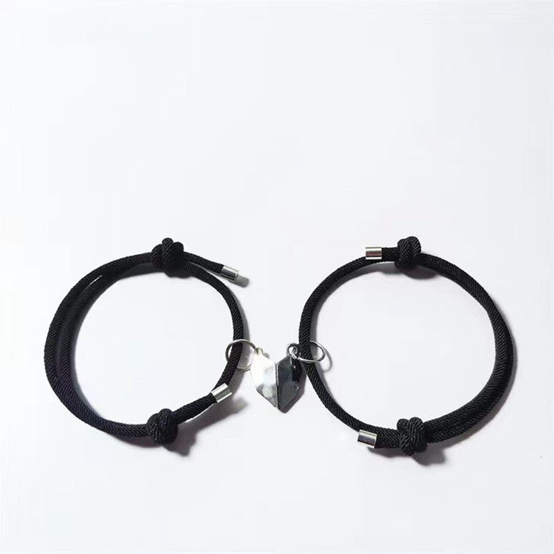 Suction Package Black White Stone Long-distance Bracelets