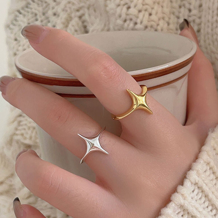 Stars Fresh Stylish Temperament Wild Design Rings