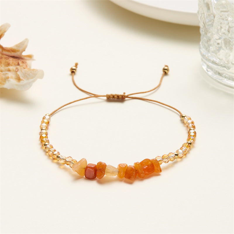 Vacation Style Gravel Beaded Irregular With Personality Stone Bracelets