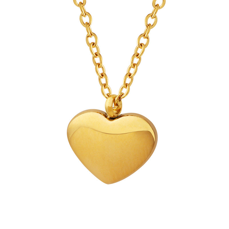 Love Couple Fashionable Gold-plated Titanium Steel Necklaces