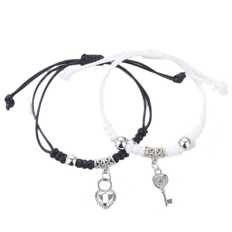 Women's & Men's Handmade Female Two Girlfriends Friendship Korean Bracelets