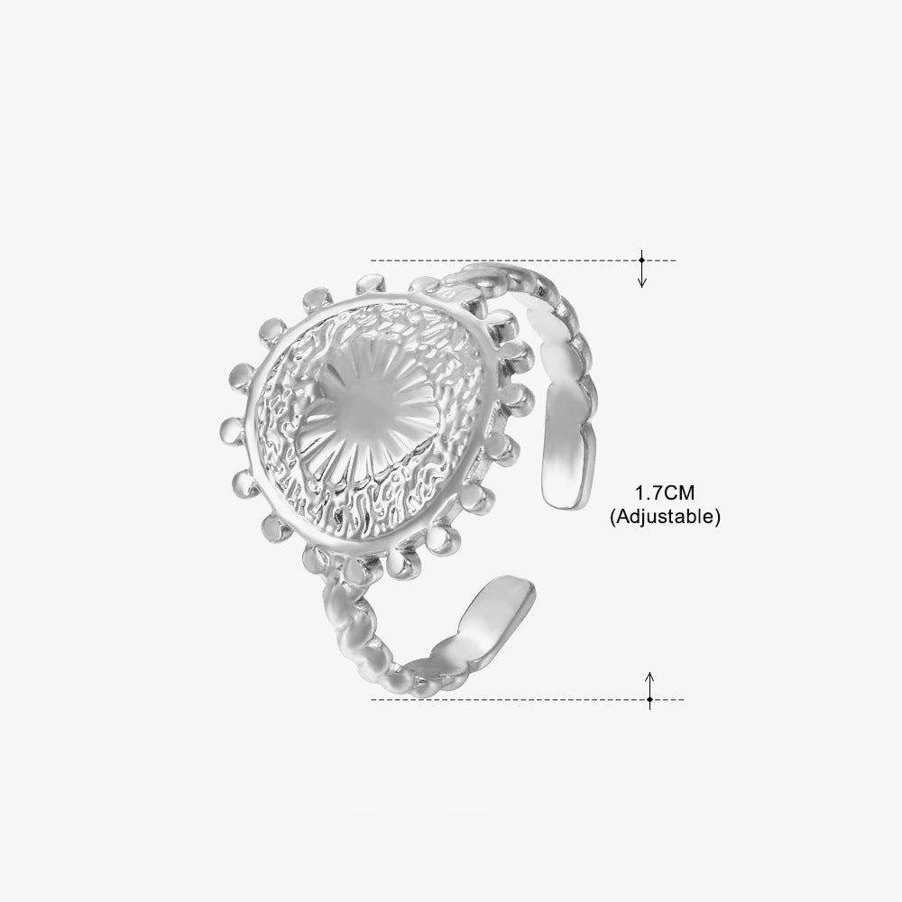 Women's Fashion Stainless Steel Love Heart-shaped Popular Rings