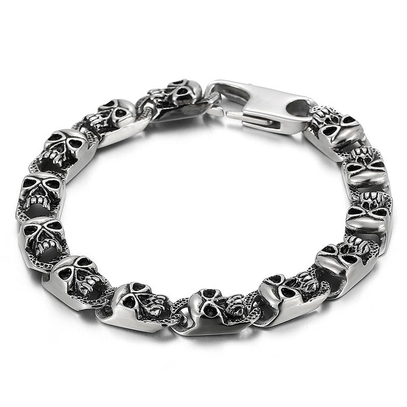 Men's Distressed Simple Fashion Personality Trendy Titanium Bracelets